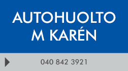 Autohuolto M Karén logo
